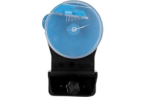 MUMUSUKI Fish Tank Food Dispenser, Easy Installation Unique Design Aquarium Fish Feeder Sturdy Durable for Fish Tank(blue)