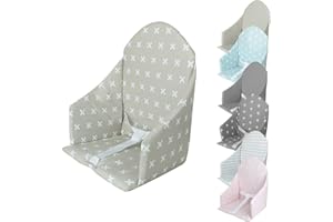 Monsieur Bébé - Coussin d'assise universel Miam avec harnais pour chaise haute bébé - 7 coloris
