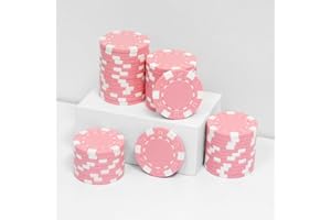 JIESITE Pokerchips, 11,5 g, ABS, Monte Carlo, Pokerchips, Casino-Qualität, Poker-Chip für Texas Hold'em, Blackjack, Kartennacht, Poker-Spiele, 50 Stück