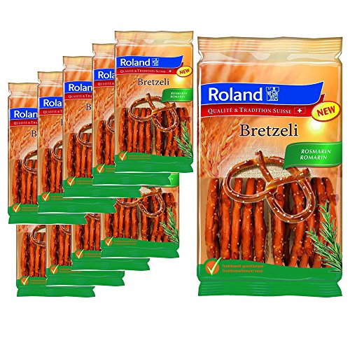 Preisvergleich Produktbild 10er SET Roland Bretzeli Rosmarin 100 g Brezel Laugenbrezel Salzbrezel