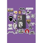 Metallica Rock Sticker Paketi/Bullet Journal Defter &Ccedil;ıkartma Ajanda Laptop Etiket