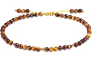Jewboo Gemstone Foot Anklet Bracelet for Women Beaded Stone Healing Energy Crystal Beach Foot Jewelry Adjustable(8.5-10 Inches)