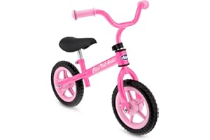 Chicco Balance Bike, First Bike for Kids with Puncture-Proof Tyres, Soft Non-Slip Paddle, Fully Adjustable, 2-5y, 25kg, Pink Arrow