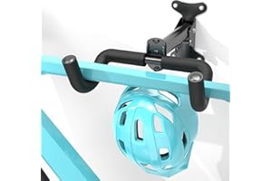 Housolution Support mural pour vélo-Support de Garage Ajustable en Acier au Carbone, Rembourré de Mousse EVA, pour Vélos de 48,5 livres, Support peu Encombrant pour le Garage et l'Appartement, 1 Pack