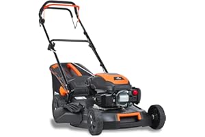 FUXTEC Tondeuse Thermique Autotractée FX-RM5170 4en1-170cm3 4 CV | 4 Temps | Largeur De Coupe 51cm & Hauteur De Coupe Réglable sur 7 Positions - Bac 60L, Fonction Mulching & Éjection Latérale