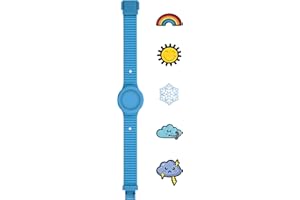 HIP HOP, Collezione PINTASTIC!, Cinturino Orologio 32 mm per Bambini, in Silicone Lavabile e Ipoallergenico, Personalizzabile con 5 Elementi Decorativi a Tema Inclusi, Idea Regalo Bambini