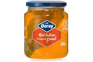 Doray Miel de Flores con Trozos de Panal 500 Gramos - 100% de Andalucía
