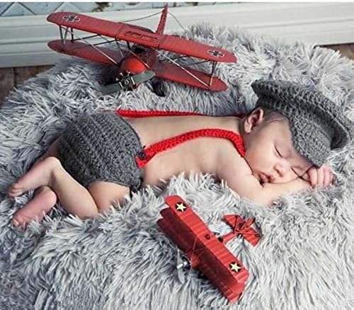 Photo Props Newborn baby photography props costume cap infant crochet outfits accessories baby girl boy handmade knitted