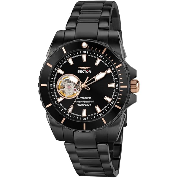 Sector No Limits ADV2500 Orologio Uomo | R3223243001 | Automatico, Cassa 43mm, Cinturino Acciaio, Impermeabile 10 ATM