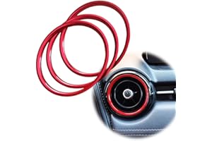 AggHSYJ Red Car Air Conditioner AC Vent Outlet Ring Trim Fit for Mazda MX-5 MX5 Mazda 2 CX-3 CX3 RF ND Car Accessories