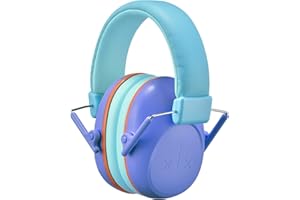ERM TOOL Kids Ear Defenders, SNR28dB Kids Ear Protection Ear Muffs for Noise Reduction 3-16 Years Hearing Protection Ear Muffs, Kids Noise Cancelling Ear Protection Headphones for Autism（Purple）