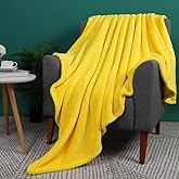 Wellsoft Single Blanket Warm Blanket TV Decor Blanket 100x170 Yellow Yellow