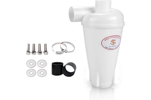 SAILNOVO Cyklon system odsysania pyłu, filtr cyklonowy do odkurzacza z akcesoriami (biały)