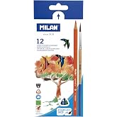 Milan 0742312 &ndash; Pack of 12 Triangular Watercolour Pencils