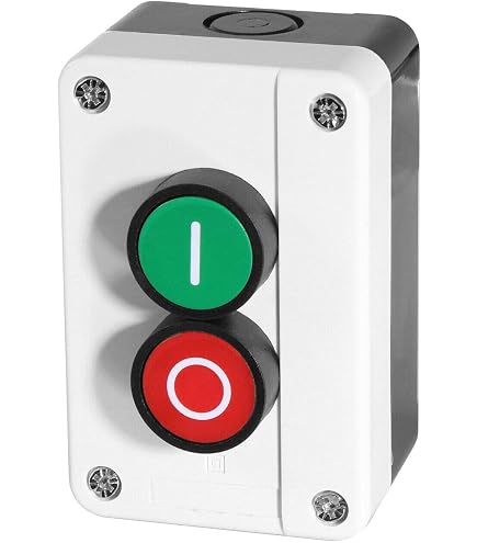 PiWine HY57 Drucktastenschalter – 250V/12A, 1 Schließer 1 Öffner, IP65, Für Elektrowerkzeuge & Industrielle Geräte