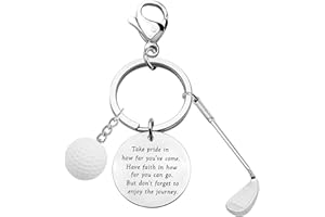 BNQL Golf Keychain Golfer Gifts for Golf Lover Golfing Gifts for Golf Club, Team, Player