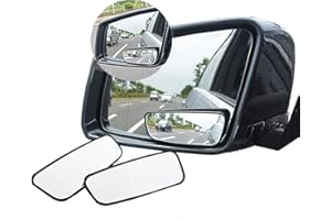 meioro 360° Tourner Miroir de Point Aveugle,Adjustabe Grand Angle Retroviseur HD Verre Convex Side View Mirror for Car