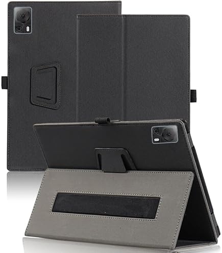 DOOGEE T20s Hülle – PU-Leder Flip Case Mit Standfunktion, Schwarz, Für T20 Rotation Tablet