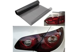 BAODE De Voiture Phare Film Teintant Film Autocollant 200x30 cm Phare Feux Arrière Brouillard Lumière Autocollant Noir Clair