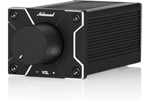 Nobsound Mini Passive Preamp with Volume Controller for Power Amplifier Active Speakers (New Upgraded)