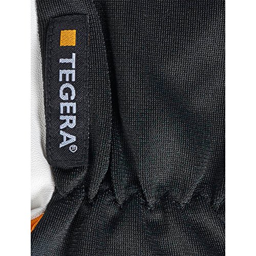 Ejendals Handschuh „Tegera 9101“ aus Synthetikleder, Größe 8, 1 Stück, schwarz/weiß/gelb, 9101-8 - 3