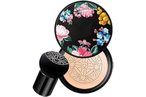 YIYUANIJI Mushroom Head Air Cushion BB Cream,Concealer Lasting Nude Makeup Moisturizing Brightening Pigment CC Liquid Foundation, Even Skin Tone Makeup Base Primer (Natural)