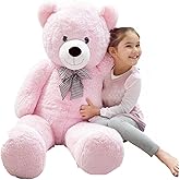 Special Gift for Lover - 140 cm Plush Teddy Bear with Bow Tie... 140cmBear (PINK)