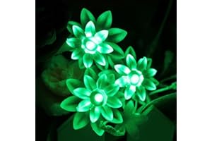 JnDee™ zasilanie USB 3,5 m 20 LED zielone dwuwarstwowe kwiaty lampki choinkowe LED -współpracuje z dowolnym portem USB na PC, laptopie, Mac, ładowarką do telefonu, idealna na Boże Narodzenie ślub