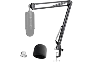 YOUSHARES Blue Yeti Mikrofon Arm, Blue Yeti Mikrofonständer mit Popschutz, Mikrofonarm mit Windschutz für Blue Yeti, Blue Yeti Pro, Blue Yeti X Mic