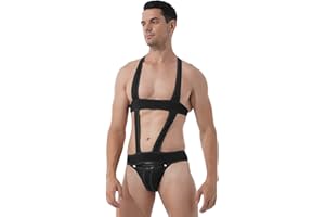 ranrann Jockstrap Tanga Sexy Hombre Calzoncillos Hombre Slip Tirantes Mankini Traje Bóxer Lencería Body para Hombre Ropa Interior Bodysuit de una Pieza