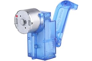 OUMEFAR Generator z Korbą Ręczną, Ręczny Generator Energii Elektrycznej Mechaniczny Generator Ręczny z Dynamo do Edukacji Dzieci