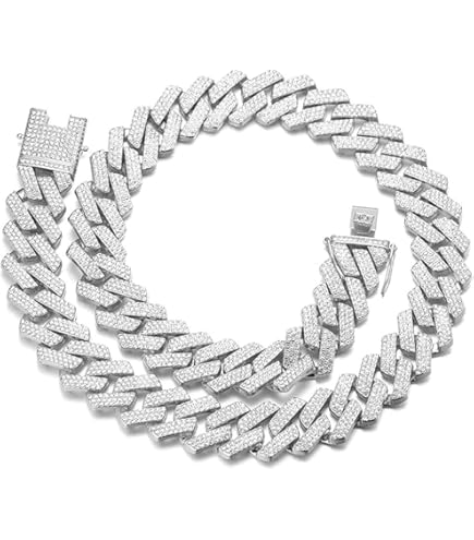 2 Catene Cubane Uomo Iced Out - Con Zirconi 12mm | Hip Hop Miami Style - Foto 4