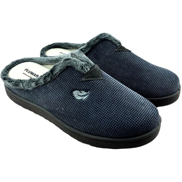 PLUMAFLEX - Zapatillas De Casa Muy Cómodas Con Plantilla Transpirable De Alta Recuperación Que Se Adapta A La Anatomía Del Pie. 571460 Sintético Hombre Color: Marino Talla: 42
