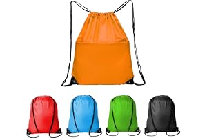 Litoott 5 st ryggsäckar med dragsnöre bulk,Cinch säck pack dragsko ryggsäckar storpack snöre väska, 5 färger dragsnöre bakväs