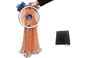 EASY BIG Esparavel con Marco de Aluminio, Malla de 2,03 cm, 2,37-4,20 m de diámetro