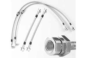 TECHLINGER Stahlflex Bremsschläuche kompatibel mit Audi TT Roadster 8N9 1.8 T quattro - 224 PS Bj.1999-2006 [V2A Edelstahl]