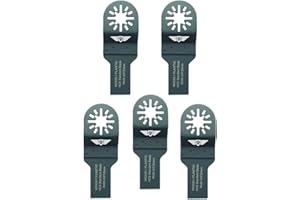 5 x 20mm TopsTools UN20F_5 lames de coupe de bois pour Bosch Fein (Pas StarLock) Makita Milwaukee Einhell Hitachi Parkside Ryobi Worx Workzone Multitool Outil multifonction Accessoires
