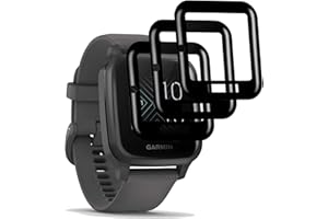 Vuciya [4 Pieces] For Garmin Venu SQ Screen Protector, Anti-Bubble, Easy Installation, Anti-Scratch HD TPU Soft Film, zakrzywiony Full Cover Protective Screen Film, kompatybilny Garmin Venu SQ