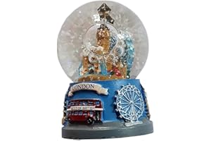 ELGATE London Collage Souvenir Schneekugel Schneesturm