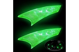 NIUAWASA Luz LED para radios de Bicicleta Impermeable Fácil de Instalar Luces de Rueda de Bicicleta 3 Modos Lámpara de Advertencia Segura para Niños y Adultos 2 Unidades