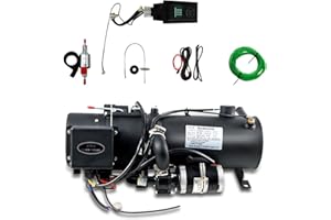 XiangMY 10 kW 24V Hydronic Kühlmittelheizung, Flüssiger Brennstoff Heizung Diesel Warmwasserbereiter für Boot, Wohnwagen, Bus Wohnmobil (24V 10KW All Set)