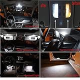 muchkey 18 piezas LED Canbus no-error libre 3 W 12 V Bombillas LED para placa de licencia Luces Bombilla Lámpara de cúpula de lectura puerta luz xenón blanco para Audi A4 S4 B6 B7 Sedán Avant 2002 – 2008