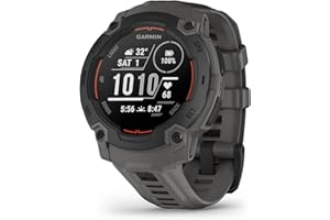 Garmin Instinct E, Smartwatch, 45mm, Display MIP, GPS, Cardio, SpO2, +70 app per lo sport, Training Readiness, Activity Tracker 24/7, Notifiche, Connect IQ, Autonomia 16 giorni (Black & Charcoal)