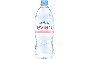 6 Bottiglie ACQUA EVIAN NATURALE 1000 ML. PET