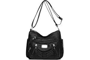 ModaZeal Ladies PU Leather Handbags Multi-Pocket Crossbody Bags for Women Waterproof Hobo Shoulder Bag Messenger Bags Travel Bag for Daily Use