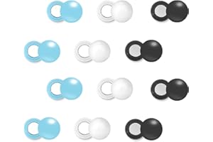 Tinoaly 12 Pairs Magnetic Race Bib Clips, Marathon Race Number Holder Running Racing Bib Buckles Fixing System for Cycling Triathlon Runners Field Supplies