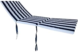 MARKOTEX Cuscino per sdraio - lettino - sedia - SFODERABILE (Lettino in cotone, Blu)