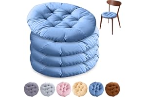 MIUUIPI Cuscino da sedere rotondo, comodo cuscino da sedere, 40x40 cm, cuscino per sedia da ufficio, sedia da giardino, sedia da balcone, cuscino da sedere per interni ed esterni per soggiorno, stanza