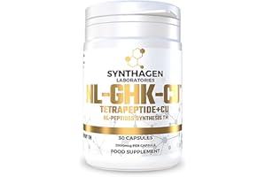 SYNTHAGEN LABORATORIES - NL-GHK-CU - TRI-PEPTIDE + CU - Peptides pour la Régénération de la Peau - Pour le Traitement des Rides et Cicatrices - Pour la Croissance et l'Épaisseur des Cheveux