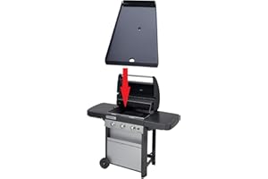ALTIGASI Pièce de rechange originale – Plaque en acier émaillé pour barbecue Campingaz 3 Series Woody L – Dimensions 22,5 x 45 cm.